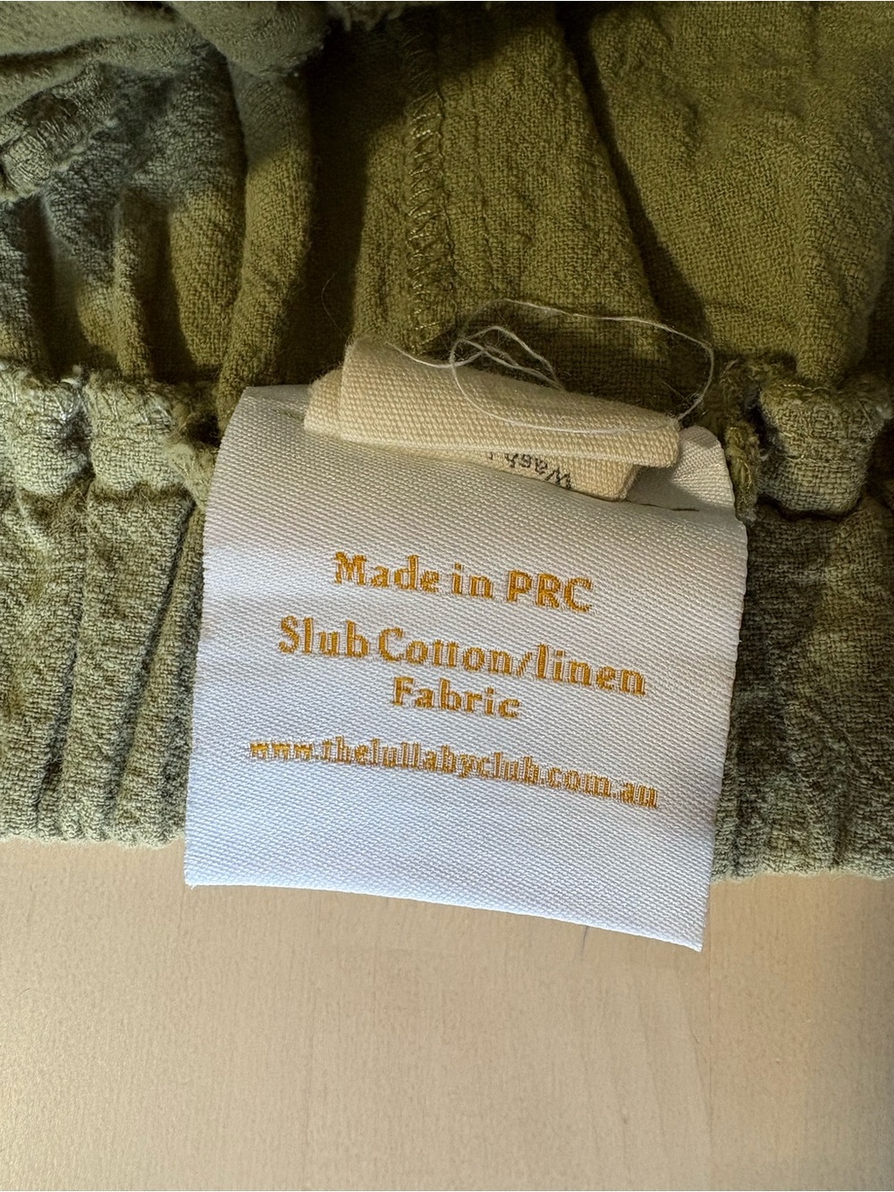 The Lullaby Club High Waist Wide Leg Pants Linen Cotton Matcha Avocado Pistachio - Picture 4 of 6